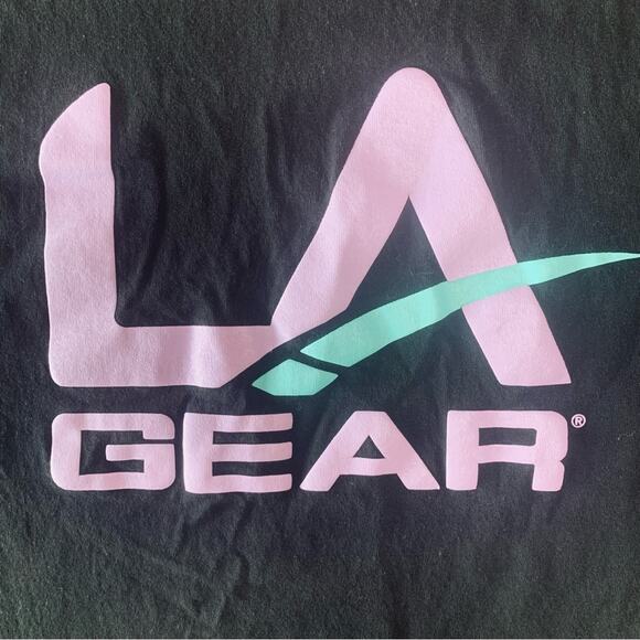 Vintage LA GEAR Forever 21 Mens Medium Black Purple t Shirt. 90’s Style - Picture 3 of 7